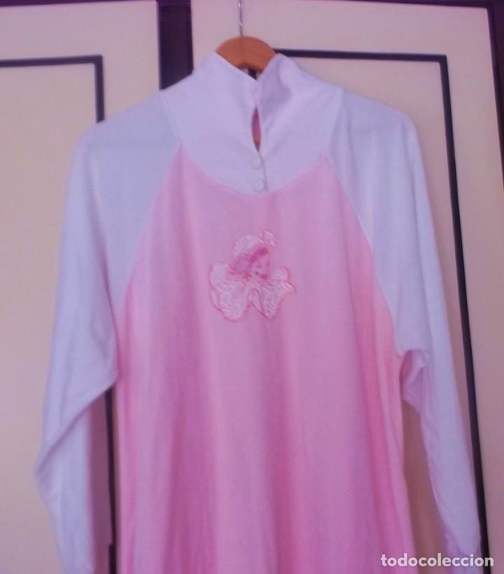 Vintage: CAMISON DE SE&Ntilde;ORA DE INVIERNO-TALLA 42 - Foto 2
