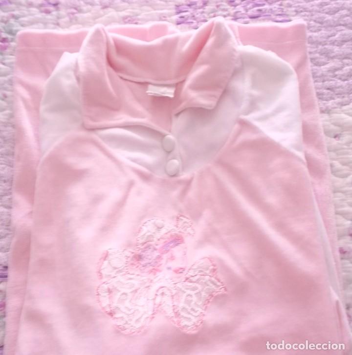 Vintage: CAMISON DE SE&Ntilde;ORA DE INVIERNO-TALLA 42 - Foto 3