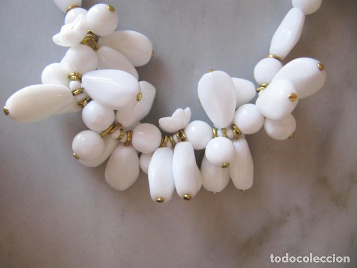 Vintage: collar vintage de opalina blanca - Foto 3