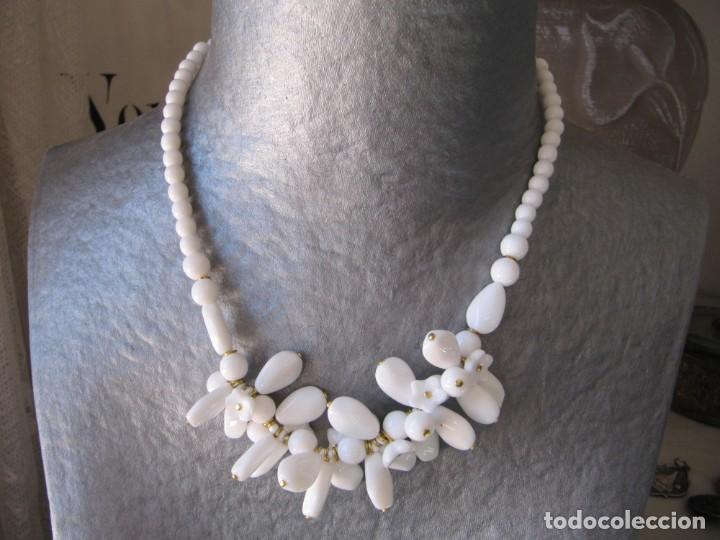 Vintage: collar vintage de opalina blanca - Foto 4