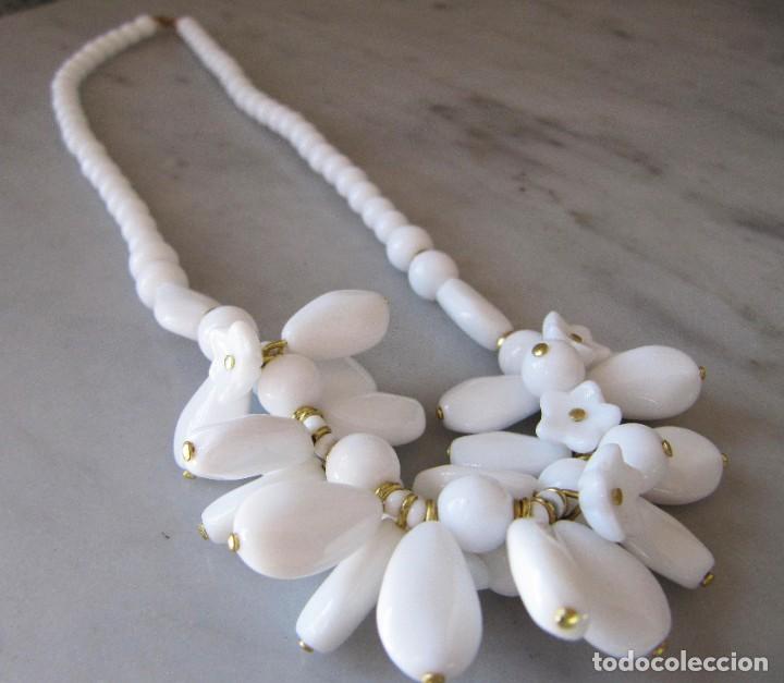 Vintage: collar vintage de opalina blanca - Foto 6