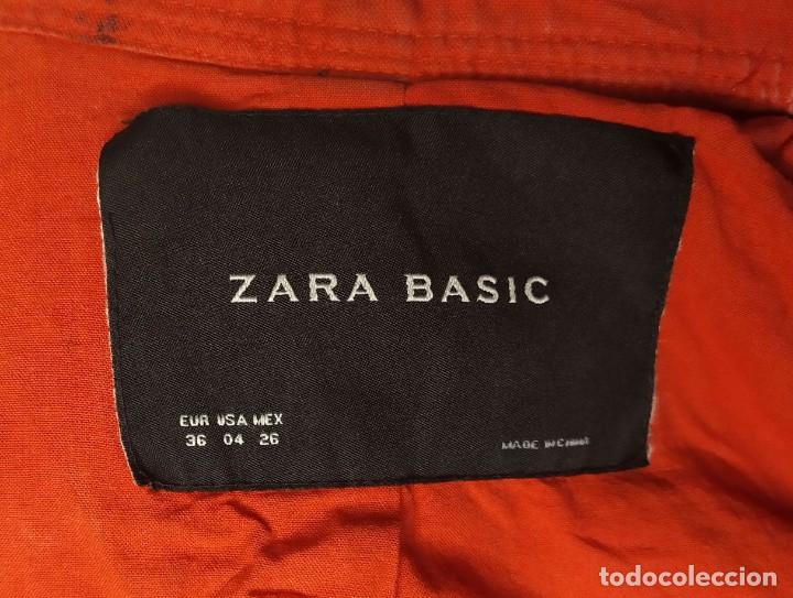 Vintage: Chaqueta Roja Cinturon A Juego Zara Basic Talla S - Foto 2