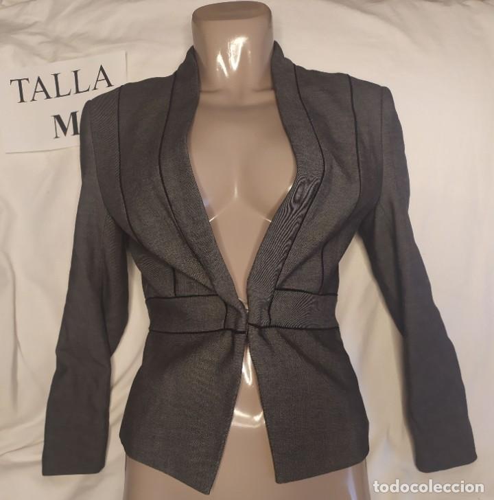 Vintage: Chaqueta Gris HM Talla M - Foto 1