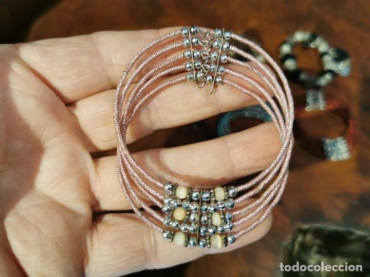 Vintage: LOTE DE 8 PULSERAS DE BISUTERIA - Foto 3