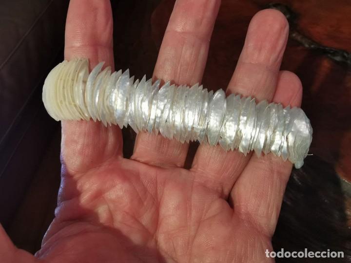 Vintage: PULSERA DE NACAR HECHA CON CONCHAS MUY FINAS - Foto 5