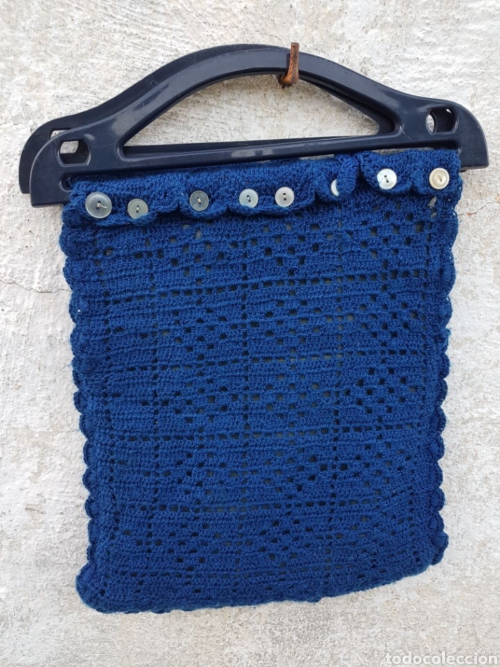 Vintage: Bolso vintage de ganchillo - Foto 1