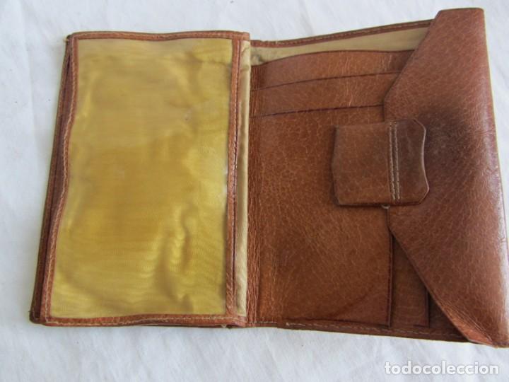 Vintage: Antigua cartera de cuero - Foto 5