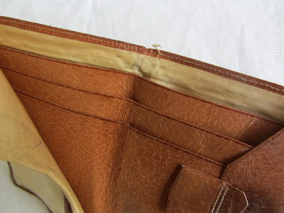 Vintage: Antigua cartera de cuero - Foto 6