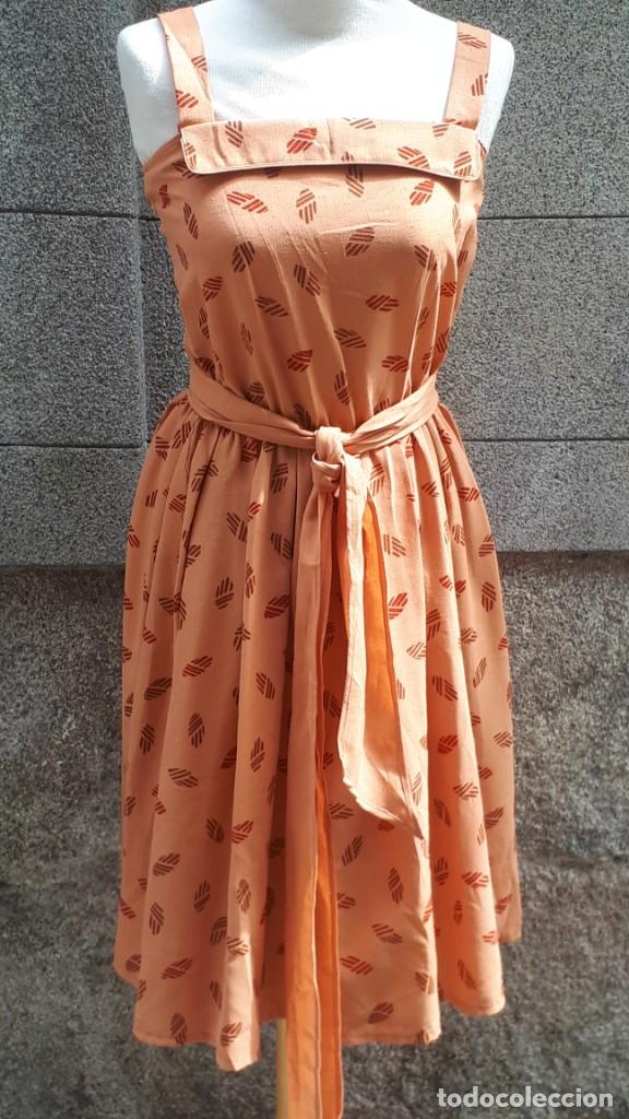 Vintage: VESTIDO ESTAMPADO DE FINALES DE LOS 70 - Foto 1