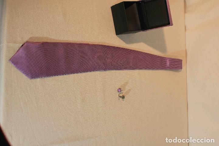 Vintage: CORBATA GEMELOS LILA - Foto 3