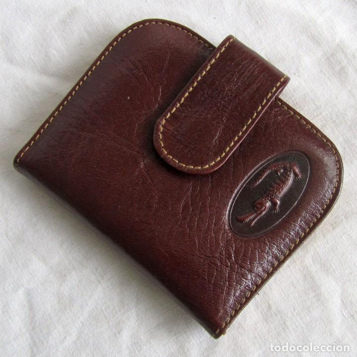 Vintage: Monedero de piel sello cocodrilo - Foto 1
