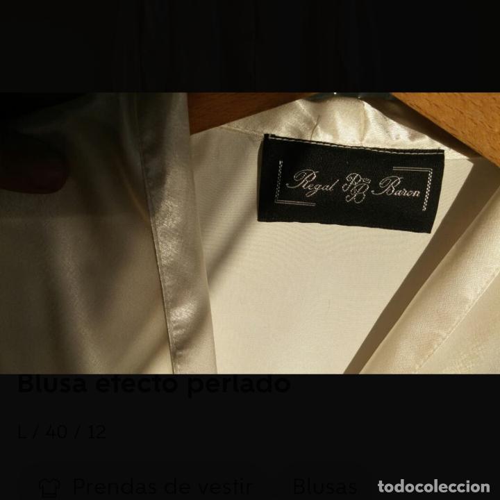 Vintage: Blusa efecto perlado. Regal Bar&oacute;n. Talla M - Foto 5