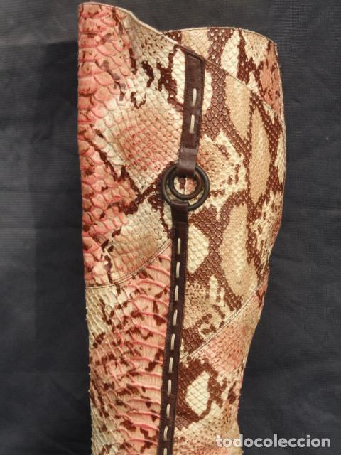 Vintage: BOTAS VINTAGE SIMIL PIEL DE SERPIENTE. - Foto 4