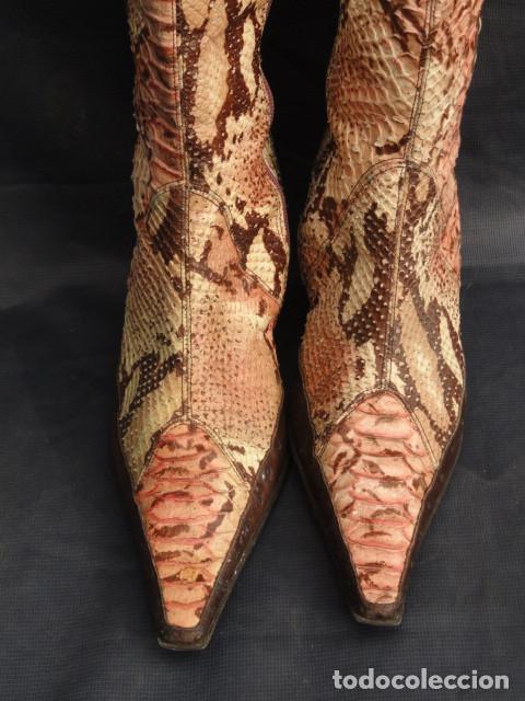 Vintage: BOTAS VINTAGE SIMIL PIEL DE SERPIENTE. - Foto 5
