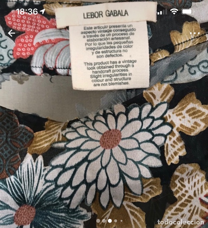 Vintage: Vestido de seda Lebor Gabala - Foto 5