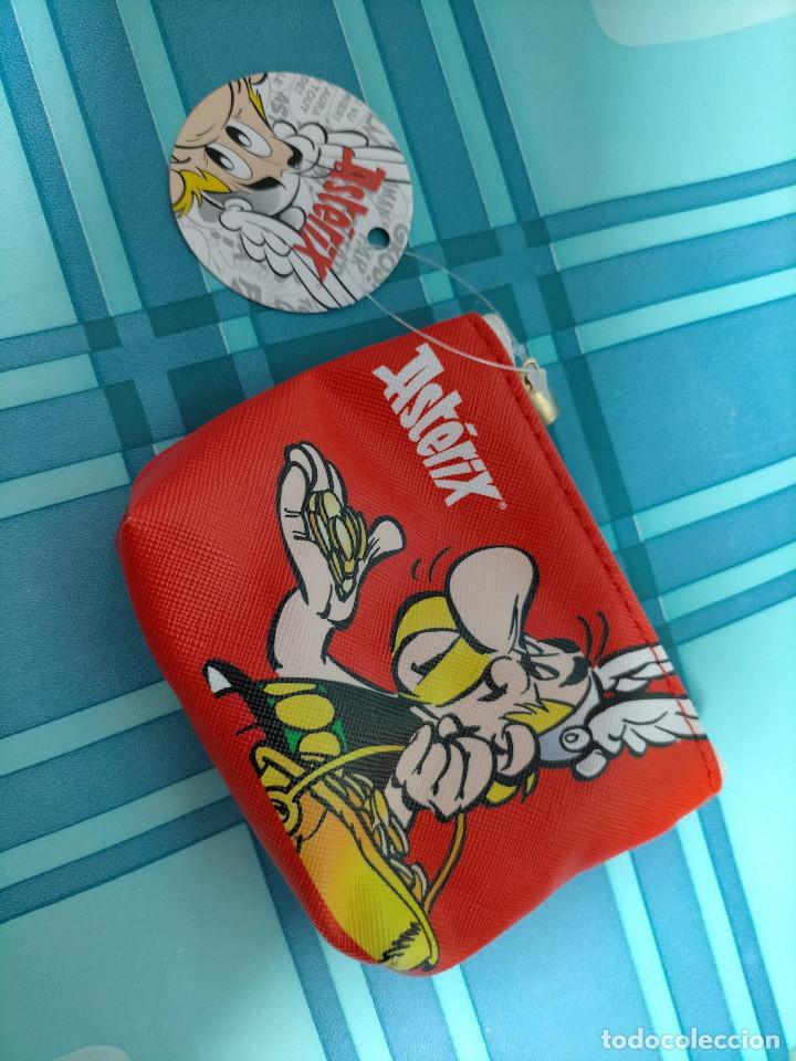 Vintage: MONEDERO ASTERIX , ASTERIX OBELIX IDEFIX, NUEVO CON FORRO - Foto 5