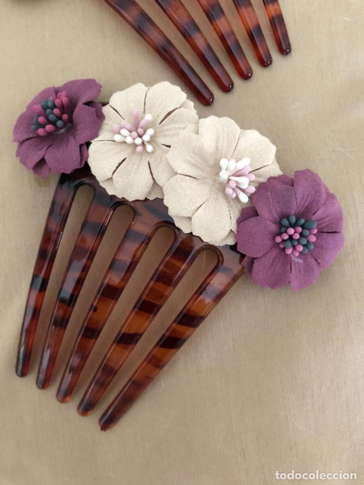 Vintage: PEINECILLOS PEINAS FLORES - Foto 2