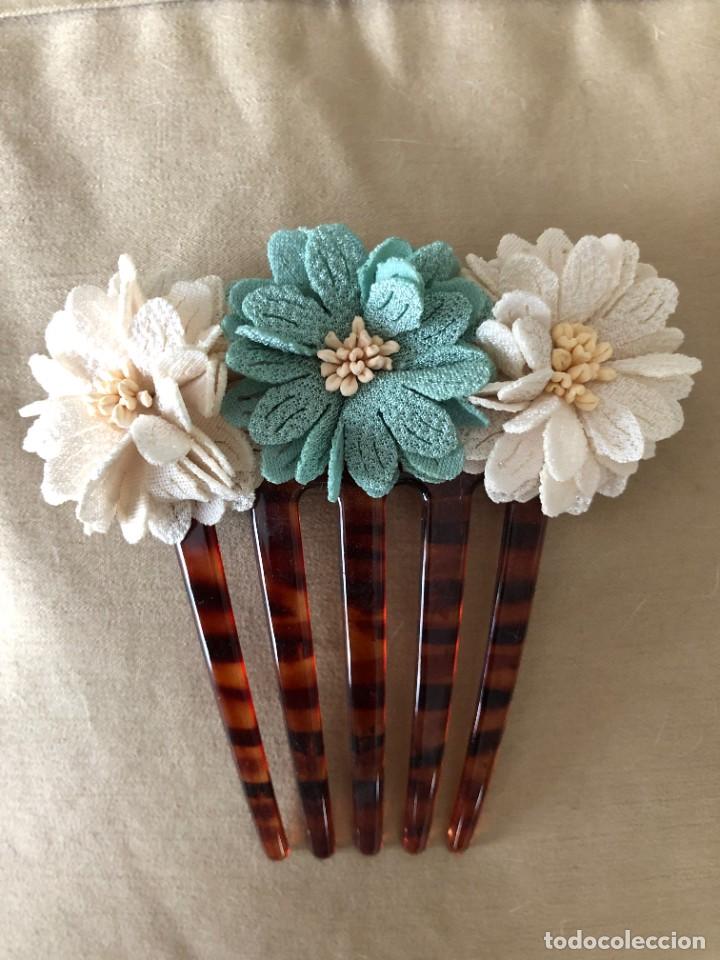 Vintage: PEINECILLOS PEINAS FLORES - Foto 3