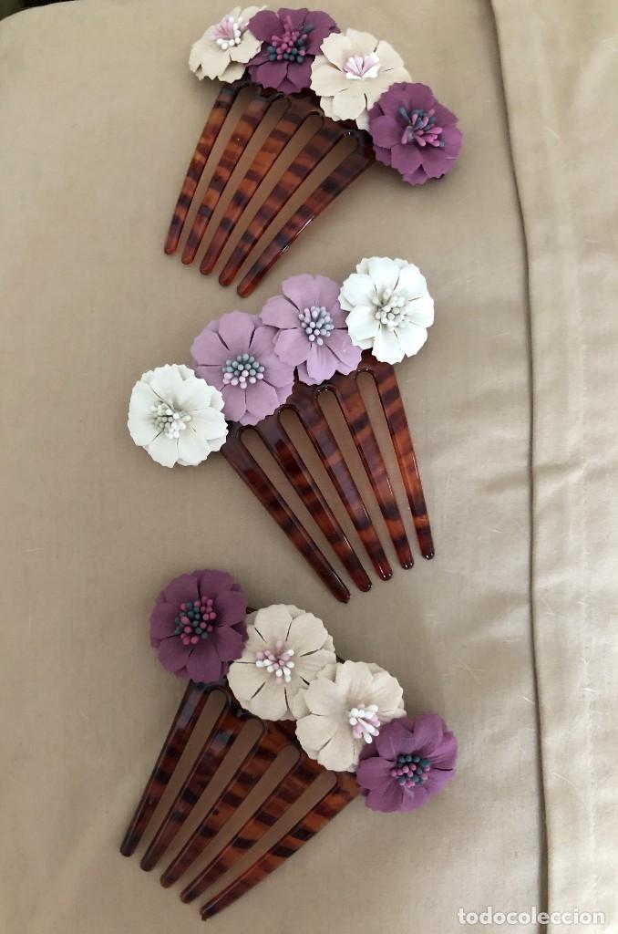 Vintage: PEINECILLOS PEINAS FLORES - Foto 5