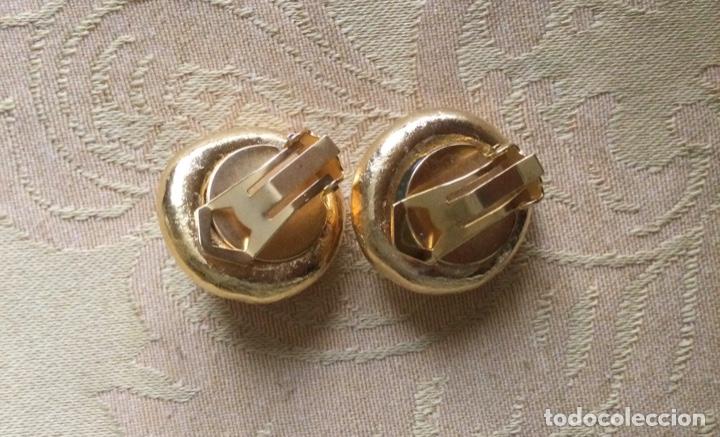 Vintage: PENDIENTES VINTAGE DE BOT&Oacute;N DORADOS - Foto 7
