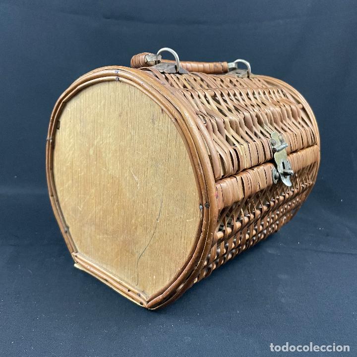 Vintage: BOLSO-CANASTILLO-MIMBRE - Foto 3