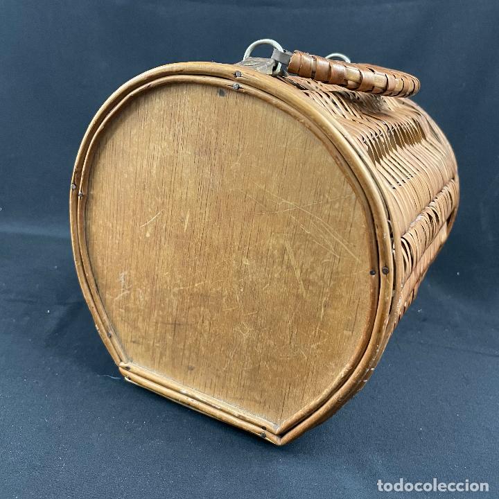 Vintage: BOLSO-CANASTILLO-MIMBRE - Foto 4