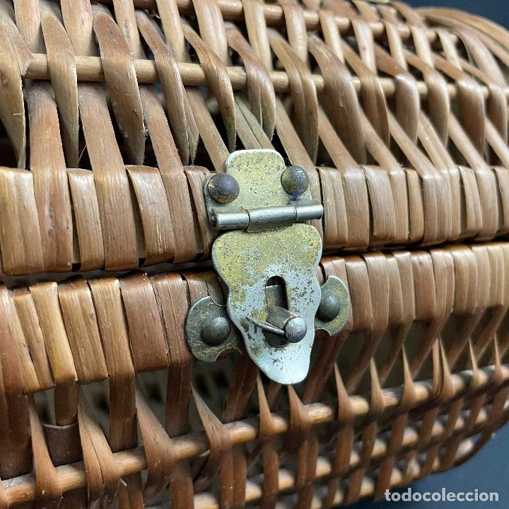 Vintage: BOLSO-CANASTILLO-MIMBRE - Foto 5