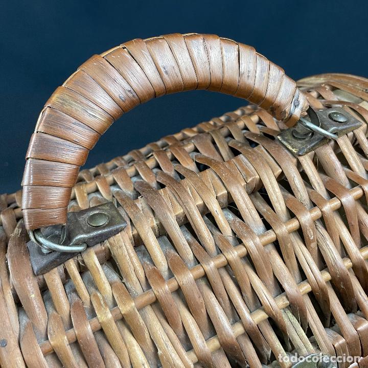 Vintage: BOLSO-CANASTILLO-MIMBRE - Foto 7