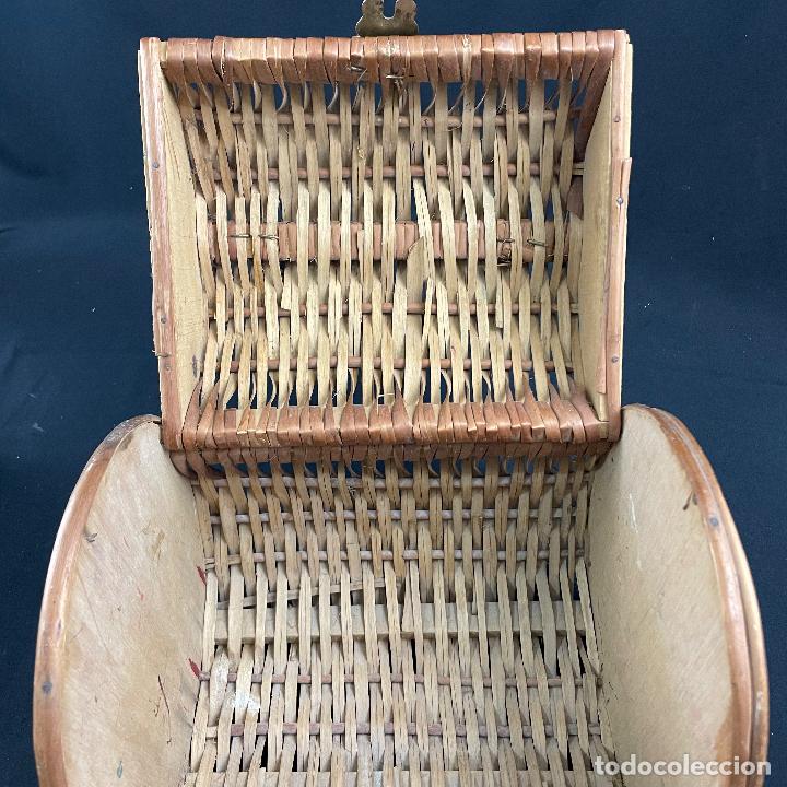 Vintage: BOLSO-CANASTILLO-MIMBRE - Foto 8