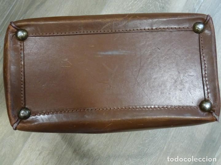 Vintage: MALETIN DE MEDICO EN PIEL SIN LLAVE - Foto 6