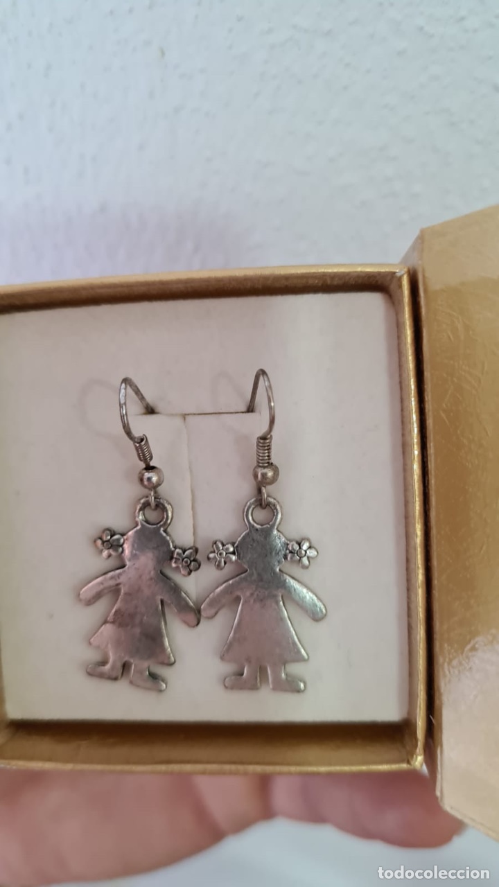 Vintage: Pendientes plateados - Foto 1