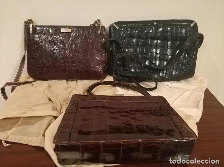 Vintage: lote de tres bolsos vintage - Foto 1