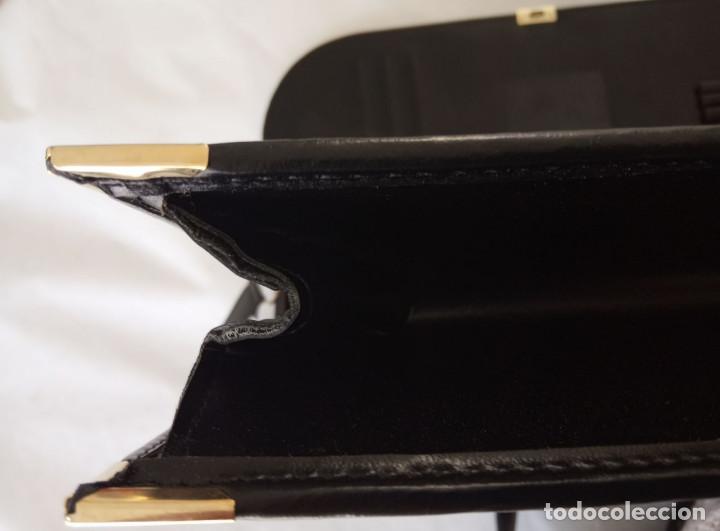 Vintage: Cartera o portadocumentos negra polipiel - Foto 6