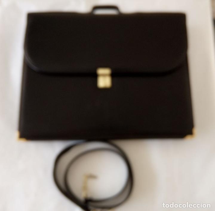 Vintage: Cartera o portadocumentos negra polipiel - Foto 8