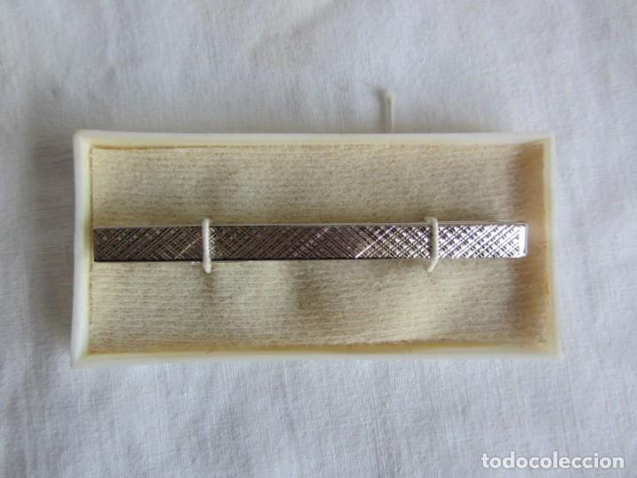 Vintage: Pinza o alfiler de corbata en plata contrastada - Foto 2