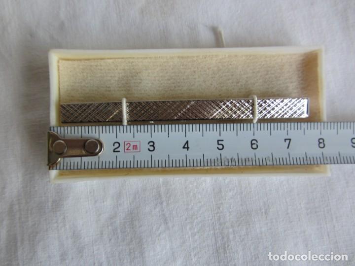 Vintage: Pinza o alfiler de corbata en plata contrastada - Foto 3