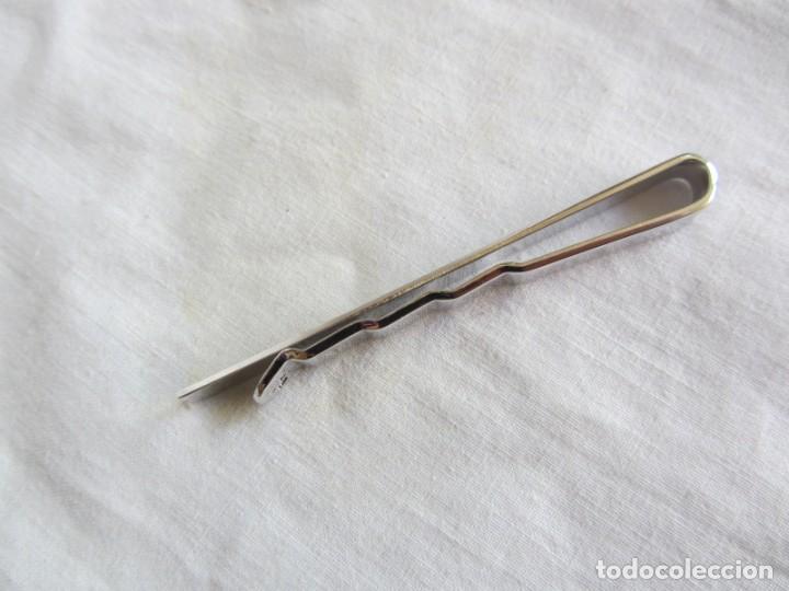 Vintage: Pinza o alfiler de corbata en plata contrastada - Foto 4