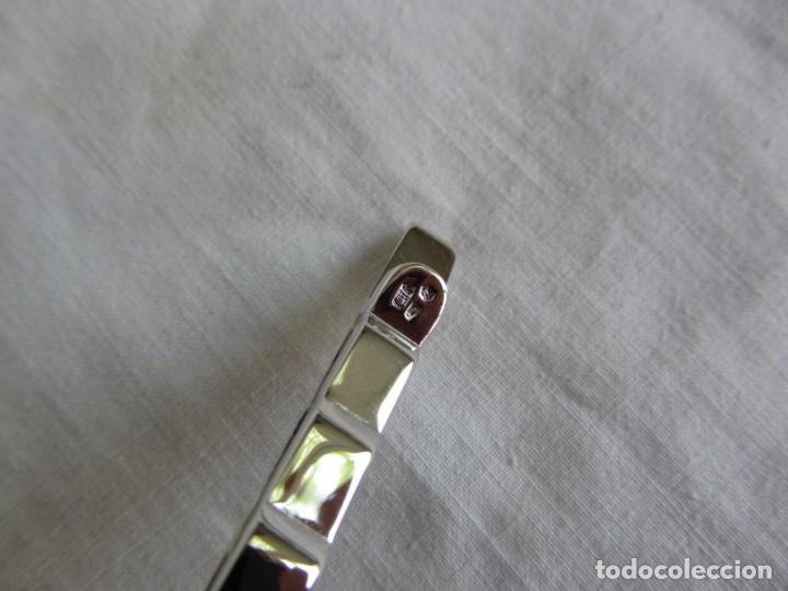 Vintage: Pinza o alfiler de corbata en plata contrastada - Foto 6