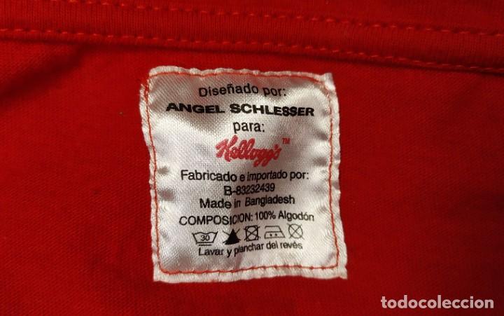 Vintage: Camiseta corta roja Kellogs Talla L - Foto 3