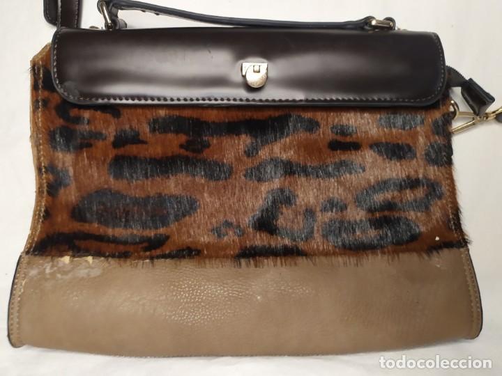Vintage: Bolso aterciopelado animal print - Foto 2