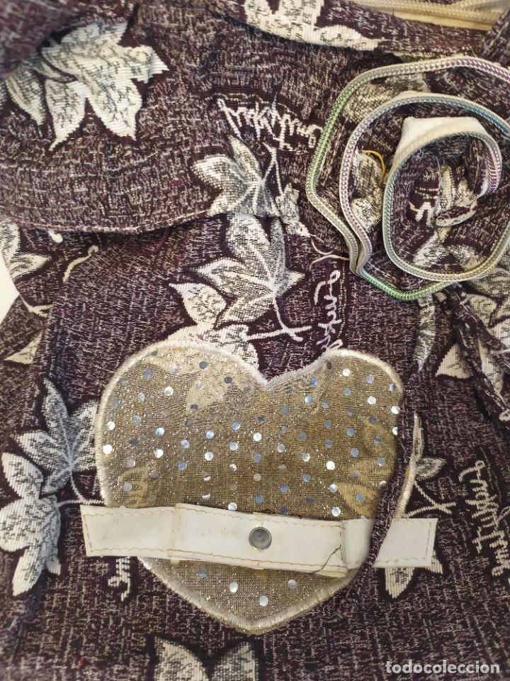 Vintage: Bolso marron floral - Foto 2