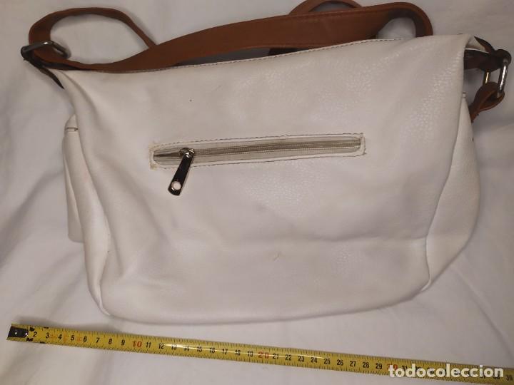 Vintage: Bolso blanco y marron - Foto 2