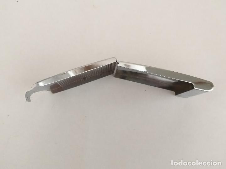 Vintage: Pitillera cigarrera de metal plateado - Foto 5