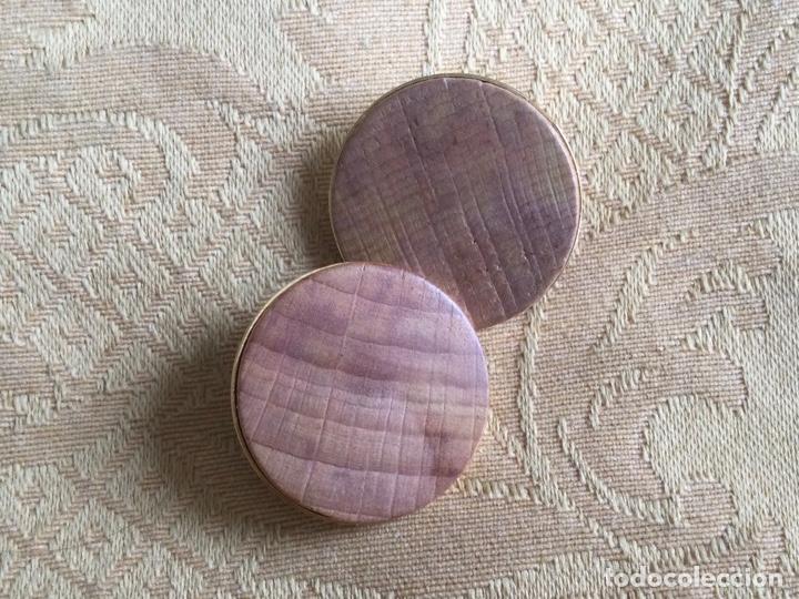 Vintage: Pendientes redondos de madera a&ntilde;o 80 - Foto 5