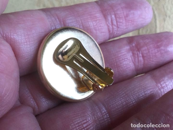 Vintage: Pendientes redondos de madera a&ntilde;o 80 - Foto 8