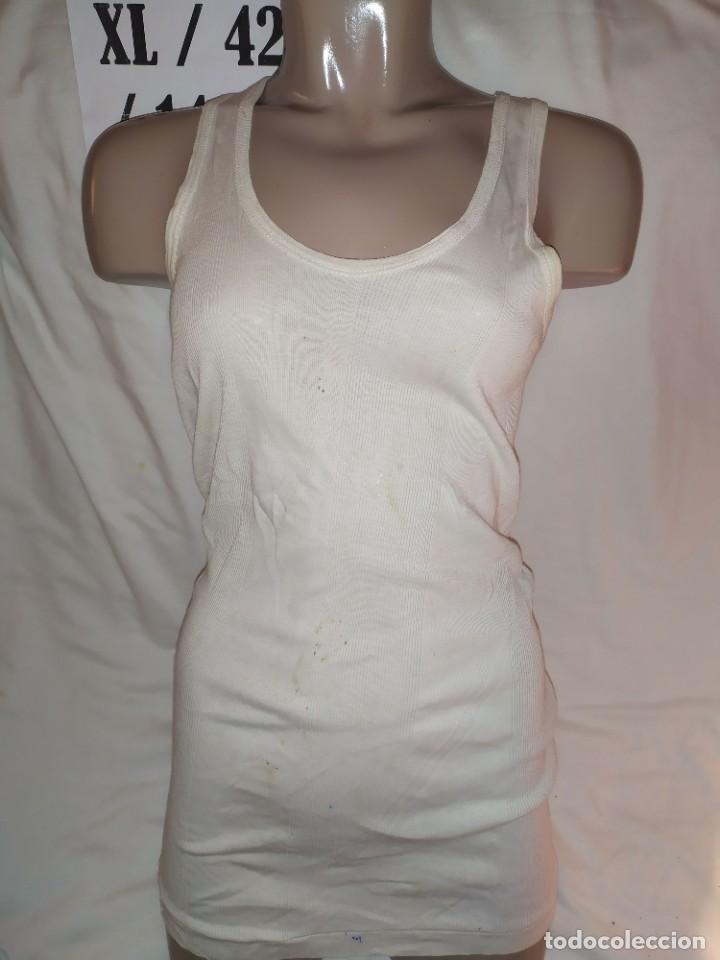 Vintage: Camiseta tirantes blancas Basic Talla XL - Foto 1