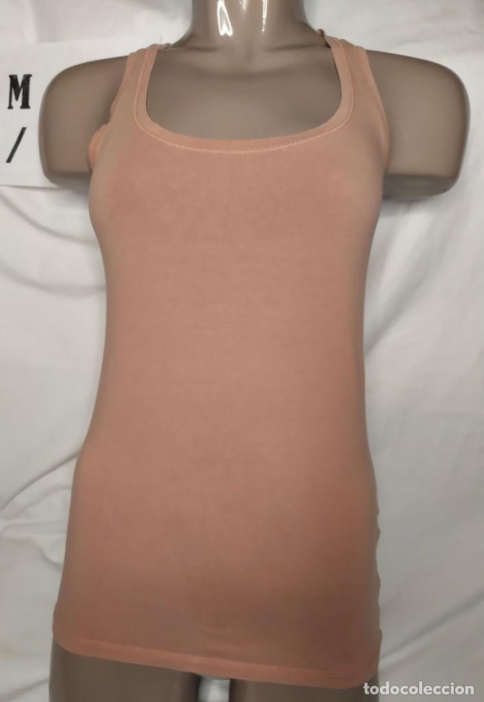Vintage: Camiseta rosa tirantes basic Talla M - Foto 1