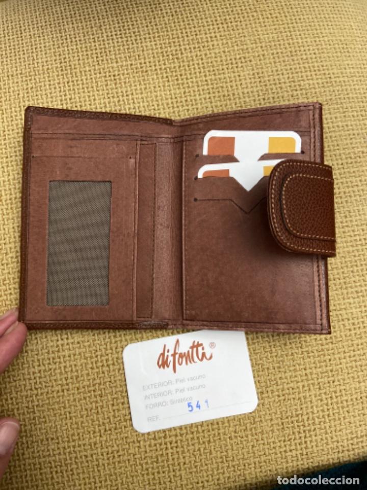 Vintage: Cartera billetera difontti de piel - Foto 3