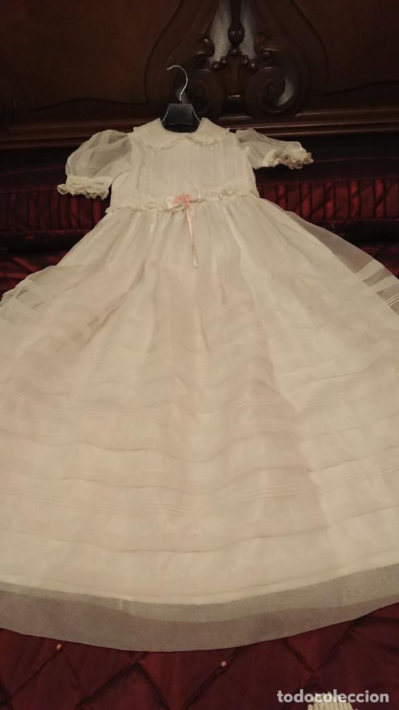 Vintage: VESTIDO DE COMUNI&Oacute;N, LARGO 120 CM - Foto 3