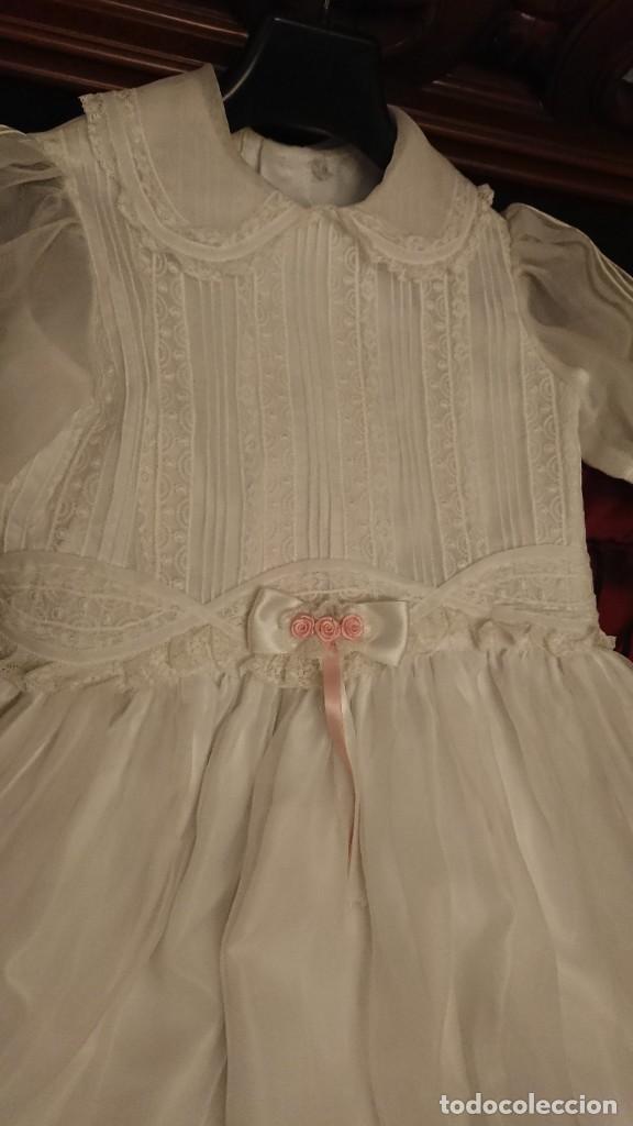 Vintage: VESTIDO DE COMUNI&Oacute;N, LARGO 120 CM - Foto 7